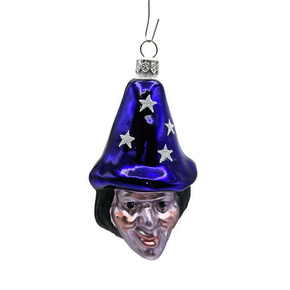 Patricia Breen Witch Hazel Lavender Face Stars Hat Halloween Christmas Ornament