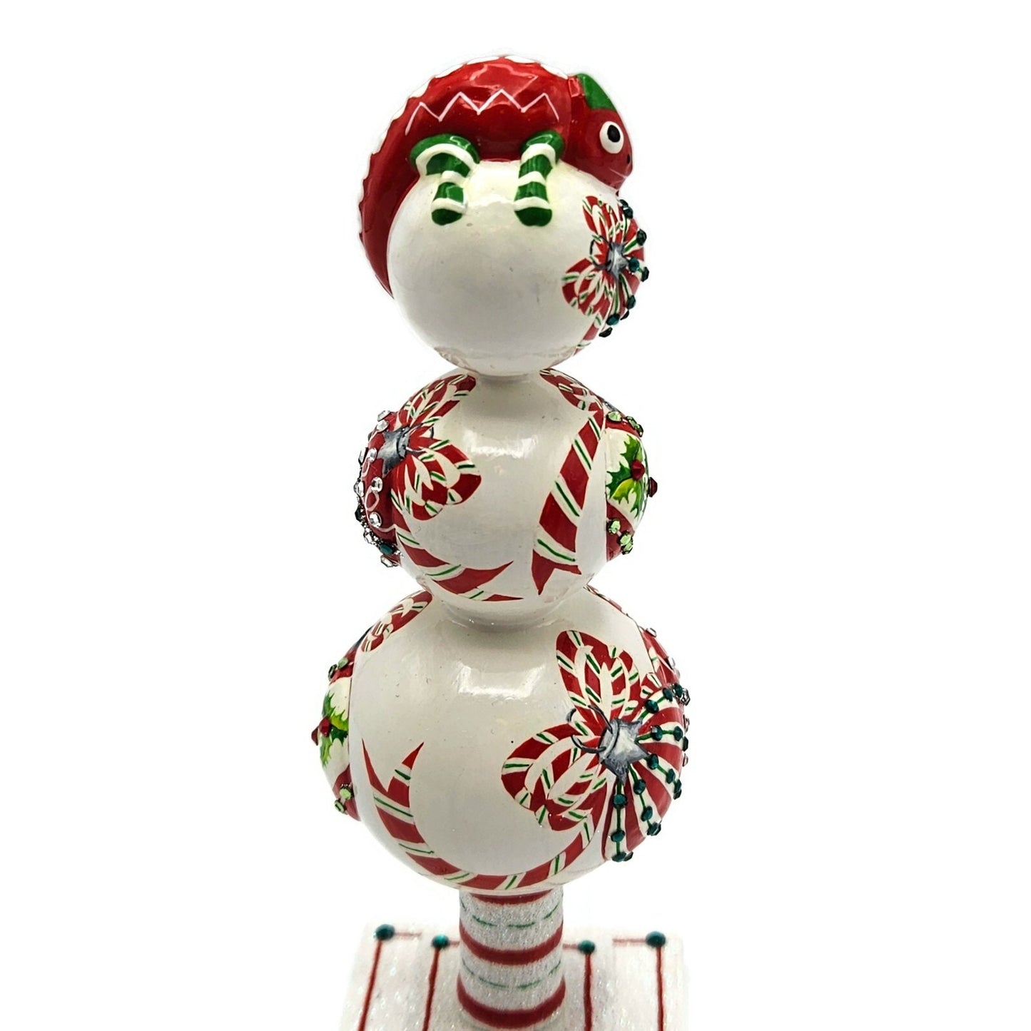 Patricia Breen Miniature Chameleon Finial Jeweled Christmas Tree Topper w/ Stand