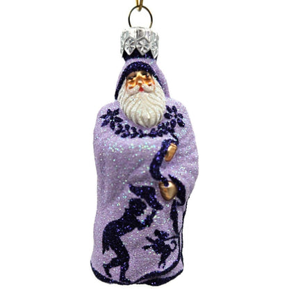 Patricia Breen Mini Redoute Santa Lavender Silhouettes Christmas Ornament 2426