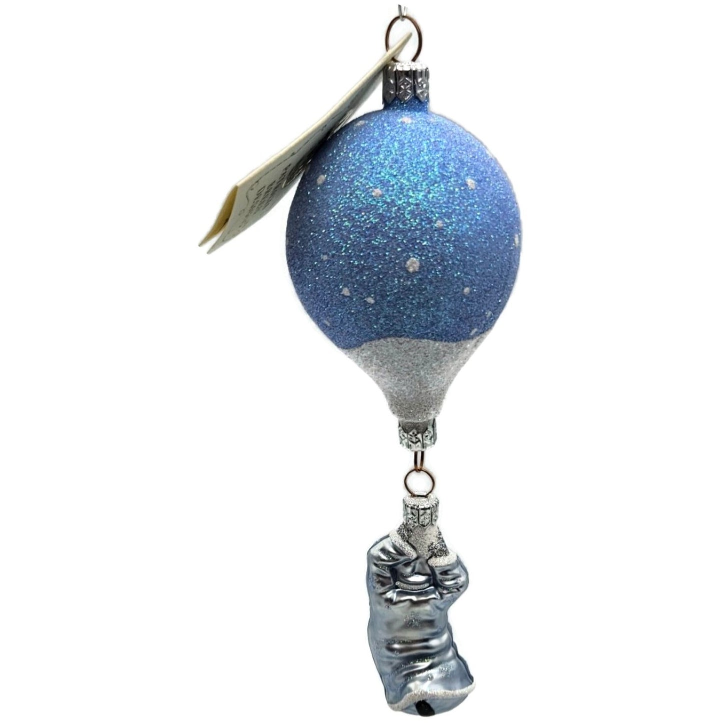 Patricia Breen Into the Blue Santa Claus Snowman Balloon Christmas Tree Ornament