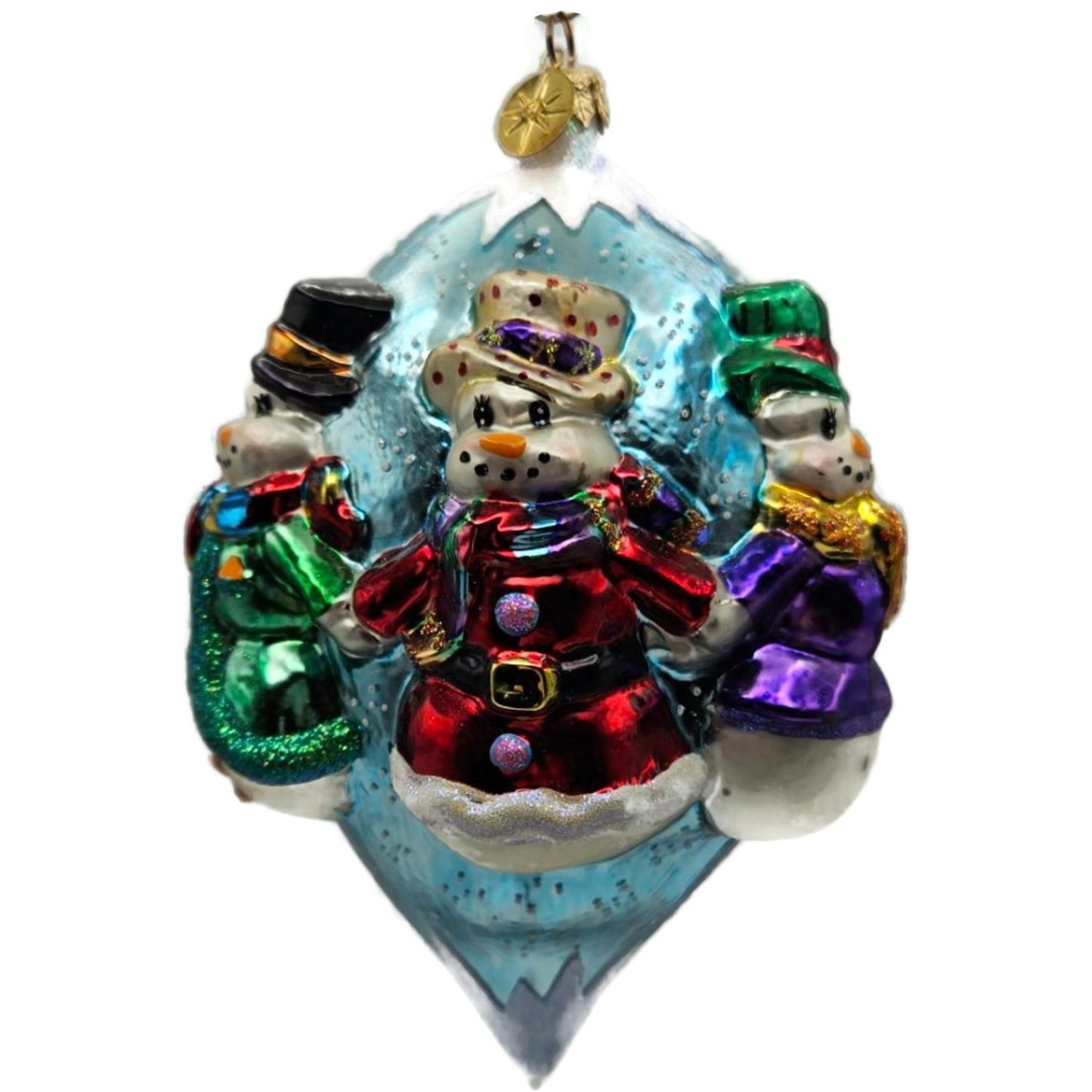 Christopher Radko Snowmen All Around Christmas Tree Ornament 01-0752-0