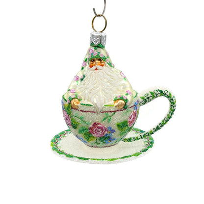 Patricia Breen Tea for Two Floral Rose Spring Holiday Tree Ornament Tea Party