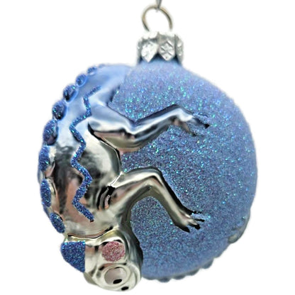 Patricia Breen Once Again for James Blue Silver Chameleon Christmas Ornament