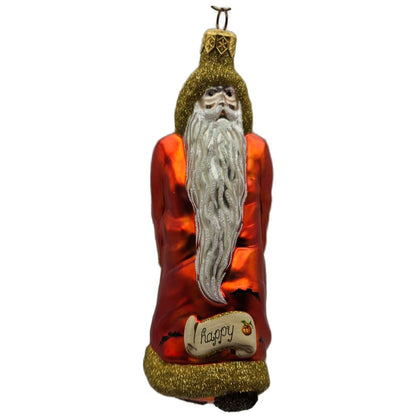 Patricia Breen Out With The Old Santa Claus Orange Pumpkin Halloween Ornament CO