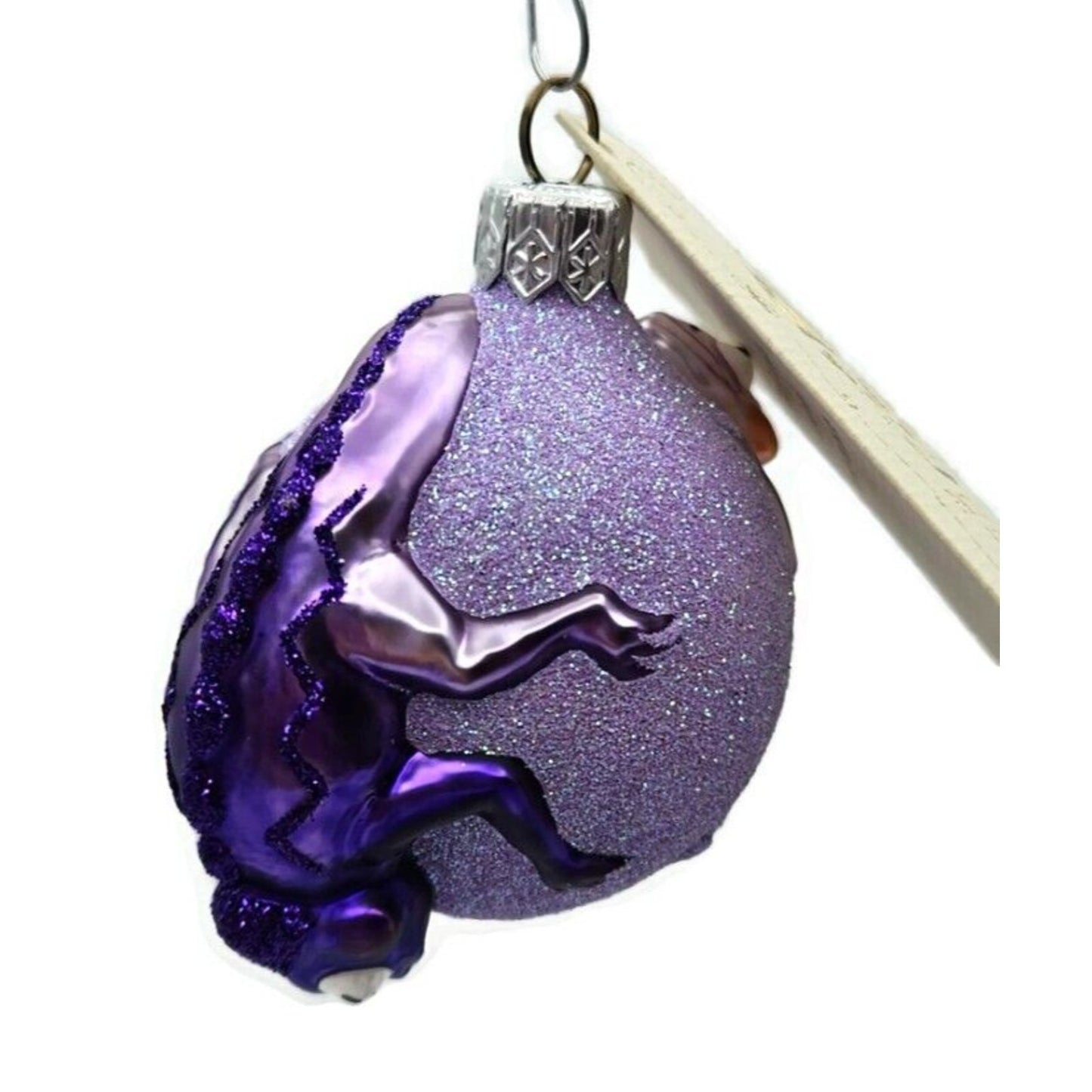 Patricia Breen Once Again for James Lavender Purple Chameleon Christmas Ornament
