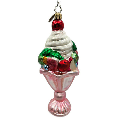 Christopher Radko Tutti Frutti Ice Cream Cone Christmas Tree Ornament 01-0383-0