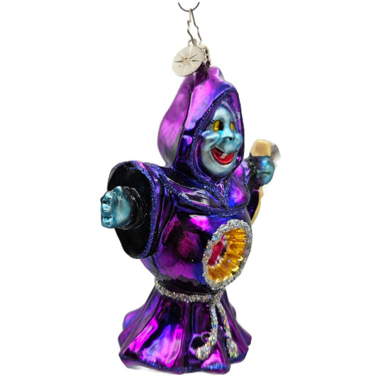 Christopher Radko Grim Grinner Goblin Purple Halloween Christmas Ornament 101190
