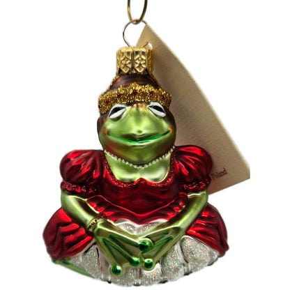 Patricia Breen Josephine Frog Queen Red Green Animal Christmas Tree Ornament