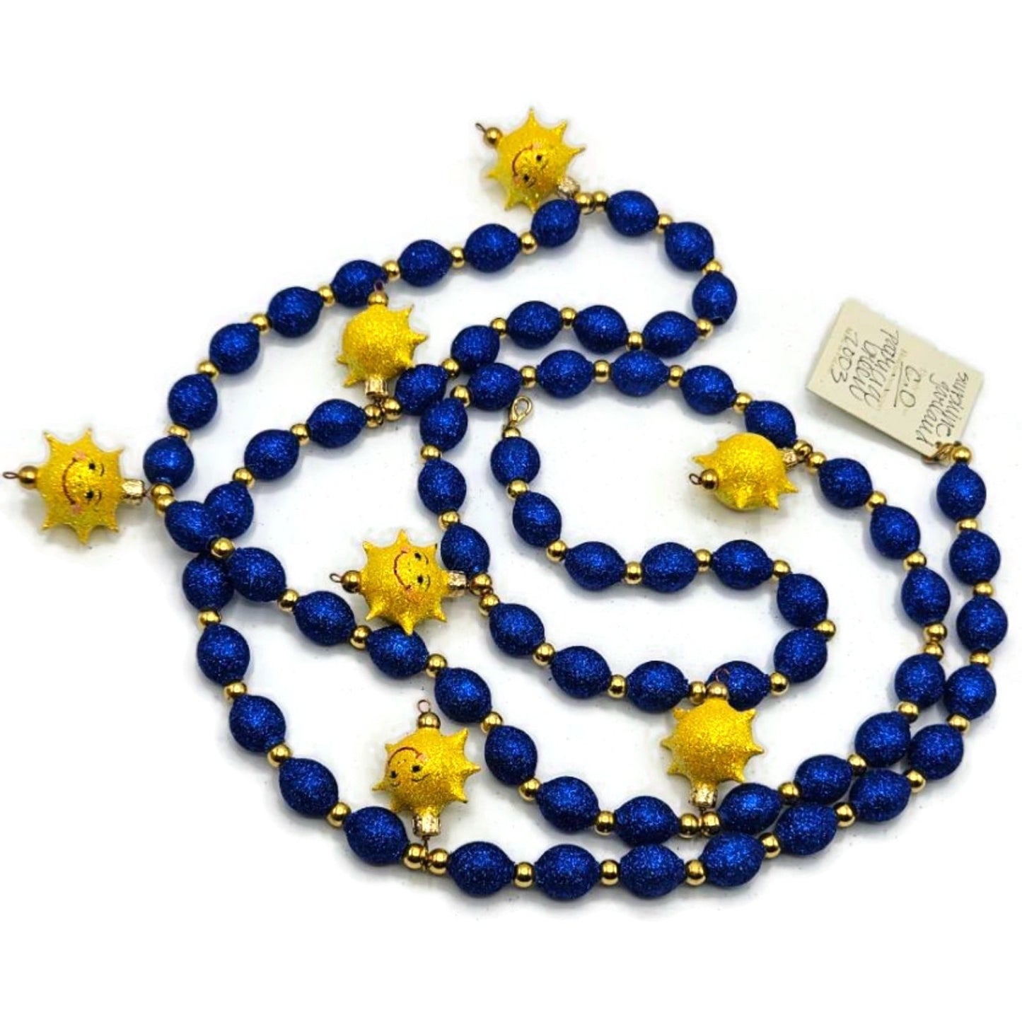 Patricia Breen Sunshine Garland Blue Yellow Spring Christmas Tree Decor CATZ