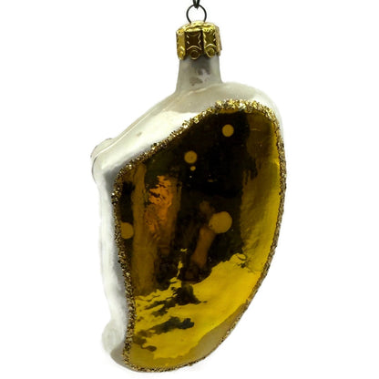 Christopher Radko Angel On Harp Gold Glass Christmas Tree Ornament 90-046-0