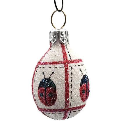 Patricia Breen Miniature Egg Ladybug Ladybug Easter Christmas Tree Ornament