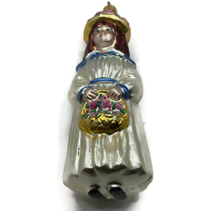 Patricia Breen Phoebe Holding Flower Basket Christmas Tree Ornament AIC