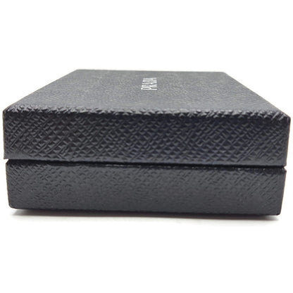 Prada Teddy Bear Keychain Purse Charm Beige Black Saffiano Leather with Crystals