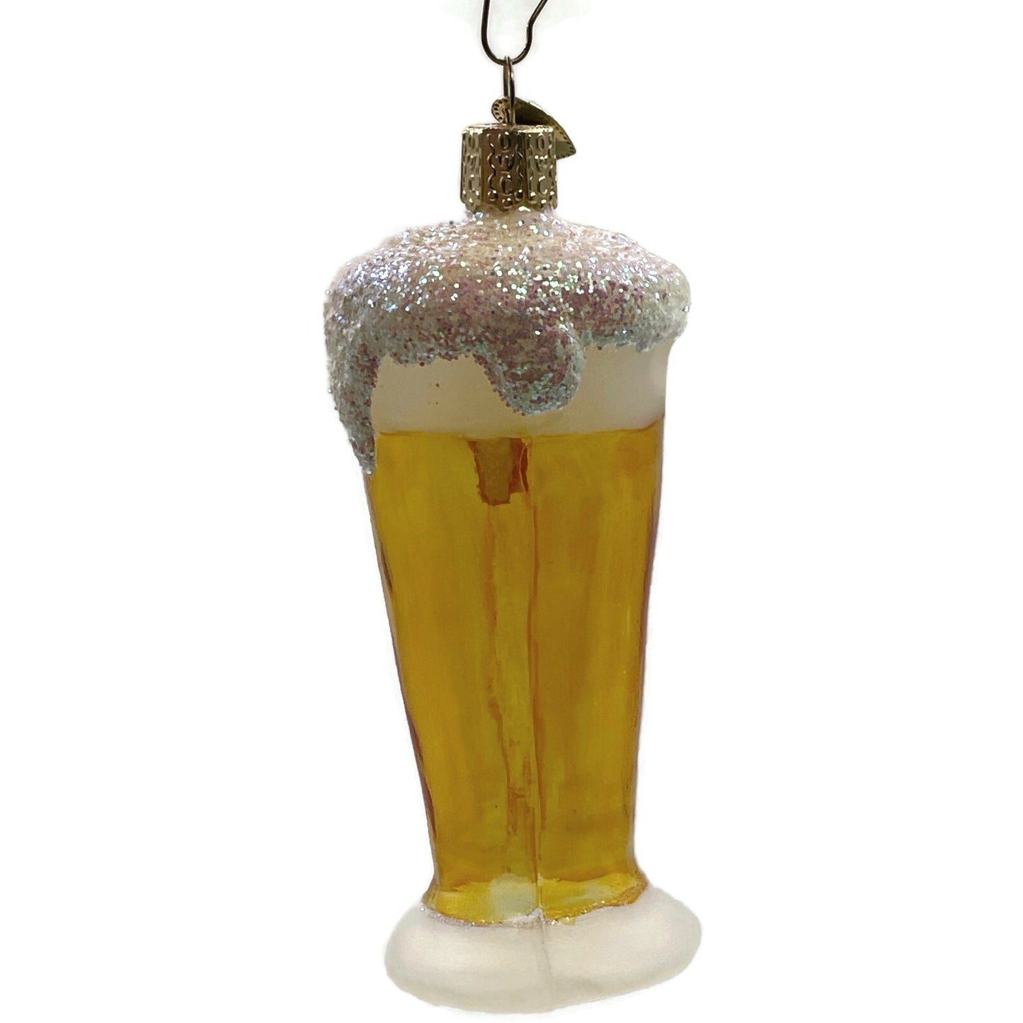 OWC Draft Glass Of Beer Ornament With Foam Old World Christmas Tree Decor