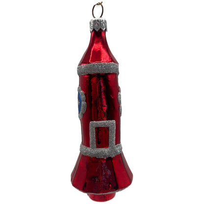 Patricia Breen Rocketboy USA Silver Space Suit Patriotic NASA Christmas Ornament