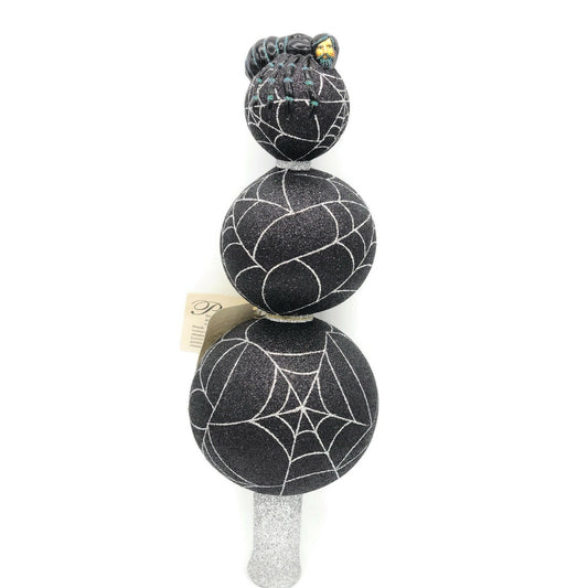 Patricia Breen Web Master Black Spider Web Finial Halloween Holiday Tree Topper