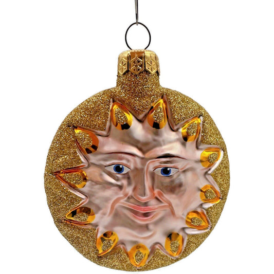 Patricia Breen Sunflower Sun Glittered Tips Gold Summer Christmas Ornament 9516