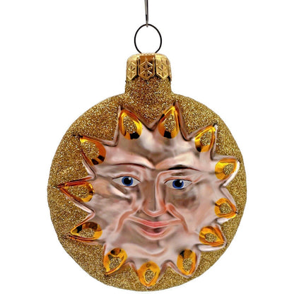 Patricia Breen Sunflower Sun Gold Glittered Tips Summer Christmas Tree Ornament
