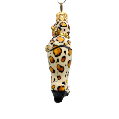 Patricia Breen Best Foot Forward Leopard Animal Christmas Tree Holiday Ornament