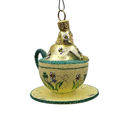 Patricia Breen Tea for Two Bees Bugs Spring Christmas Ornament Tea Party CATZ