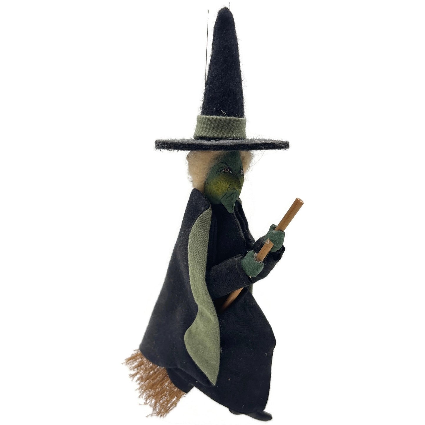 Gladys Boalt Wicked Witch Wizard of Oz Fabric Christmas Tree Ornament Signed