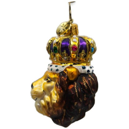 Christopher Radko Roaring Royalty Gem Lion King Christmas Tree Ornament 1020654