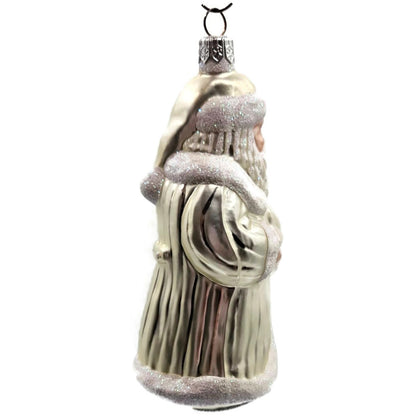 Patricia Breen Snowflake Santa Claus Pearl Glittered Christmas Tree Ornament