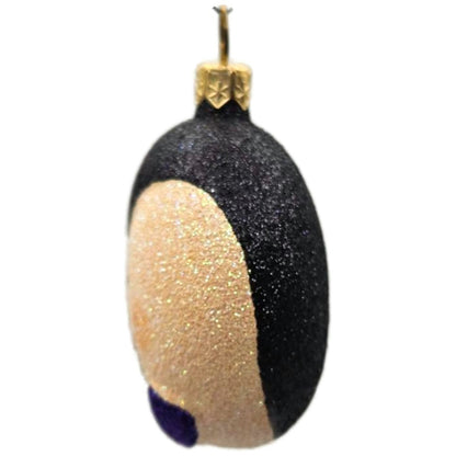 Patricia Breen Dracula Medallion Black Purple Tie Glass Halloween Ornament 2413
