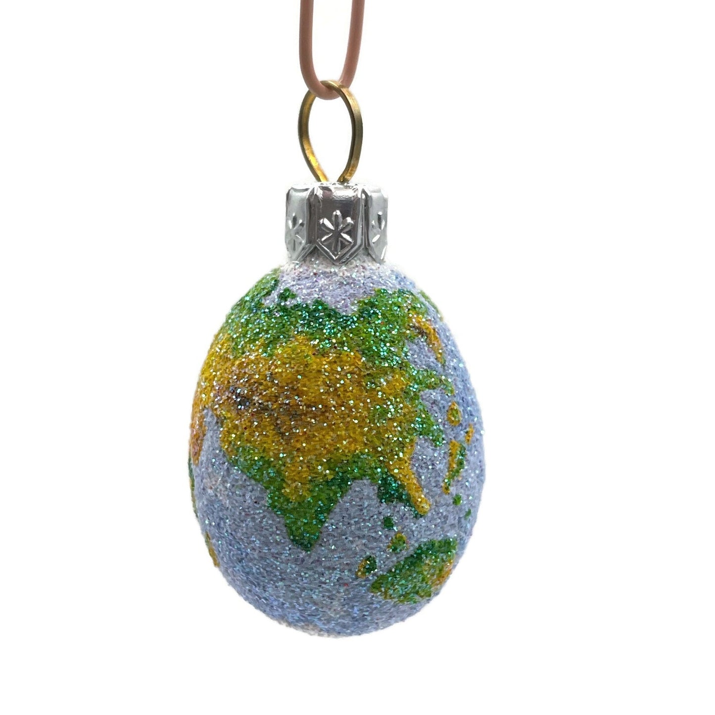 Patricia Breen Miniature Egg Worldly Earth Globe Easter Christmas Ornament 2731