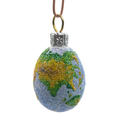 Patricia Breen Miniature Egg Worldly Earth Globe Easter Christmas Ornament 2731
