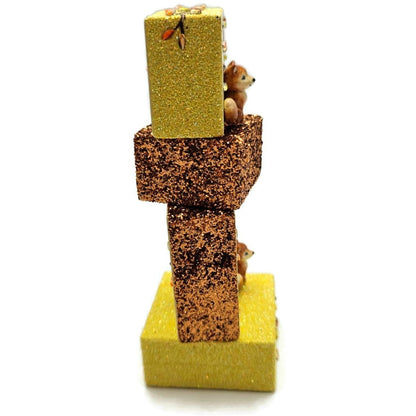 Patricia Breen Presenting Gold Fox Fall Leaves Free Standing Ornament Set