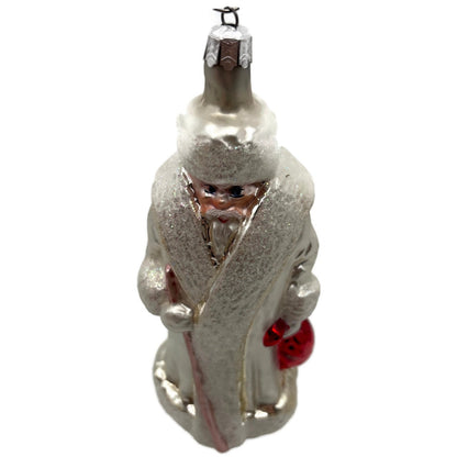 Christopher Radko Russian Santa Claus White Christmas Tree Ornament 91-112-1
