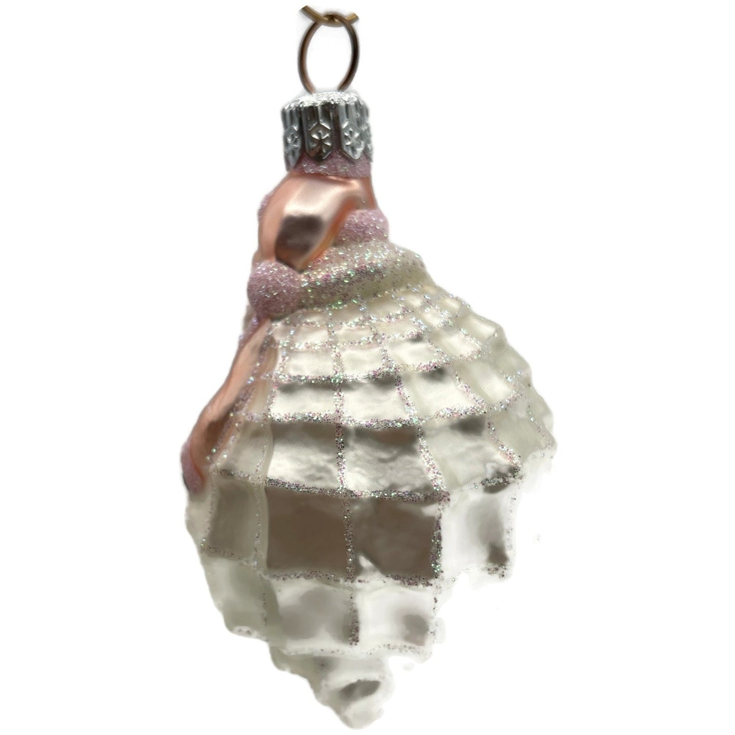 Patricia Breen Turitella Santa Pink Aquatic Seashell Nautical Christmas Ornament