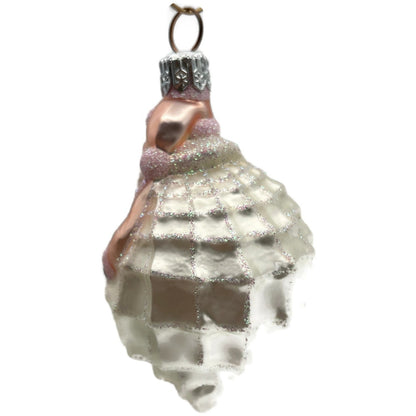 Patricia Breen Turitella Santa Pink Aquatic Seashell Nautical Christmas Ornament