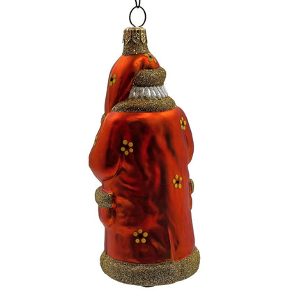 Patricia Breen Trustee Garden Santa Claus Daisies Spring Christmas Tree Ornament