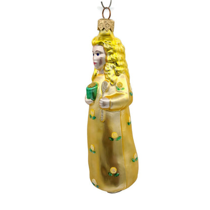 Patricia Breen Goldilocks Yellow Roses Flowers Christmas Holiday Tree Ornament