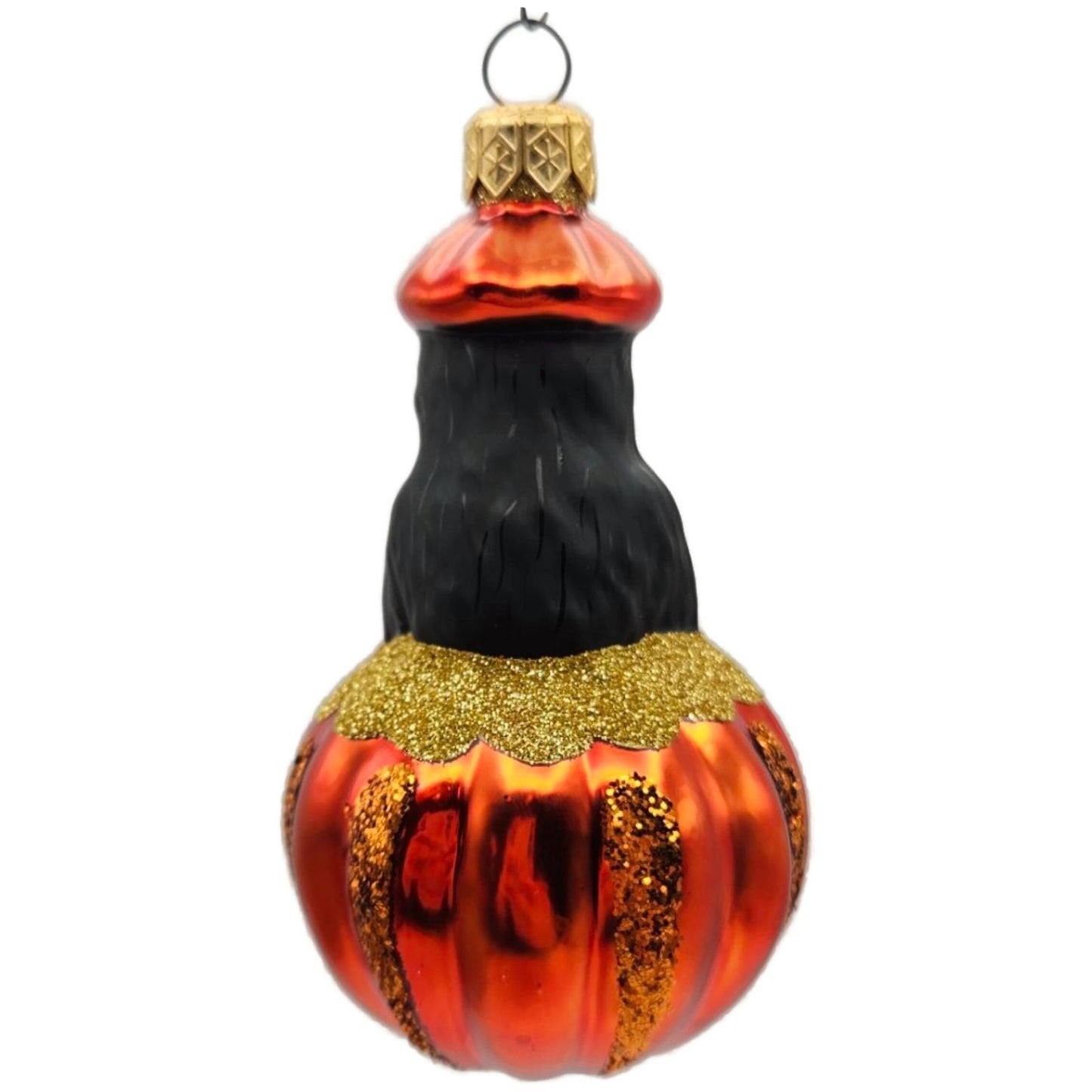 Patricia Breen Cat-O-Lantern Pumpkin Glass Christmas Halloween Ornament 9804