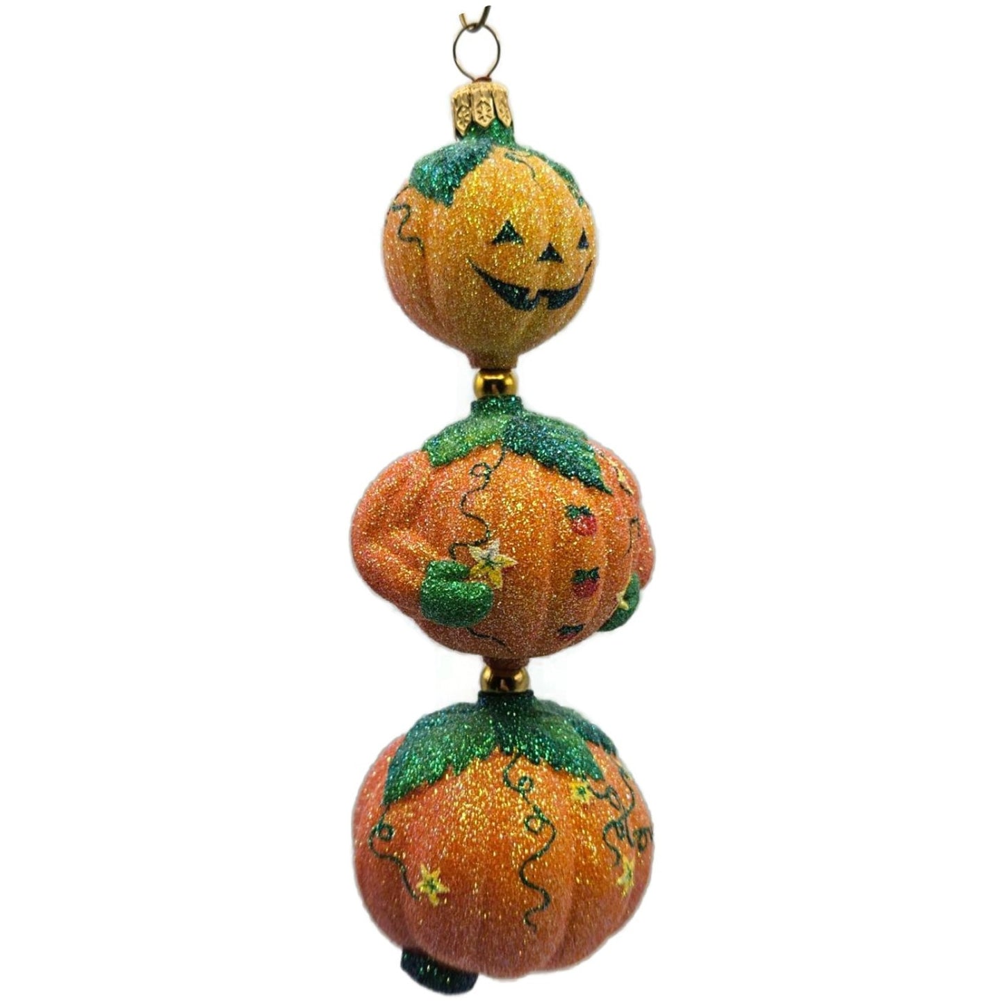 Patricia Breen Kinetic Pumpkinman Orange Jack-o-Lantern Stars Halloween Ornament