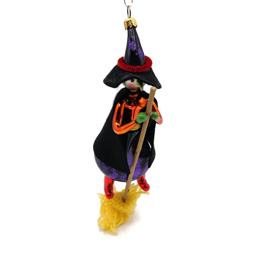 Christopher Radko Fly by Night Witch Italian Halloween Tree Ornament 97-408-0