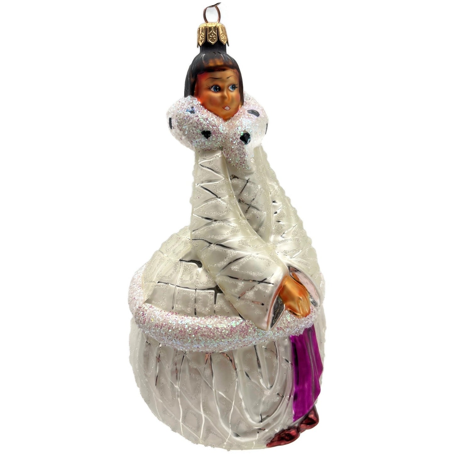 Christopher Radko Quintessa Princess White Christmas Tree Ornament 97-145-0