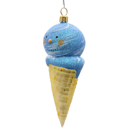 Patricia Breen Snow Cone Blue Moon Face Summer Nautical Holdiay Tree Ornament
