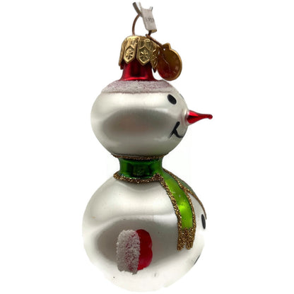 Miniature Snowman White Poland Christmas Tree Ornament Department 56