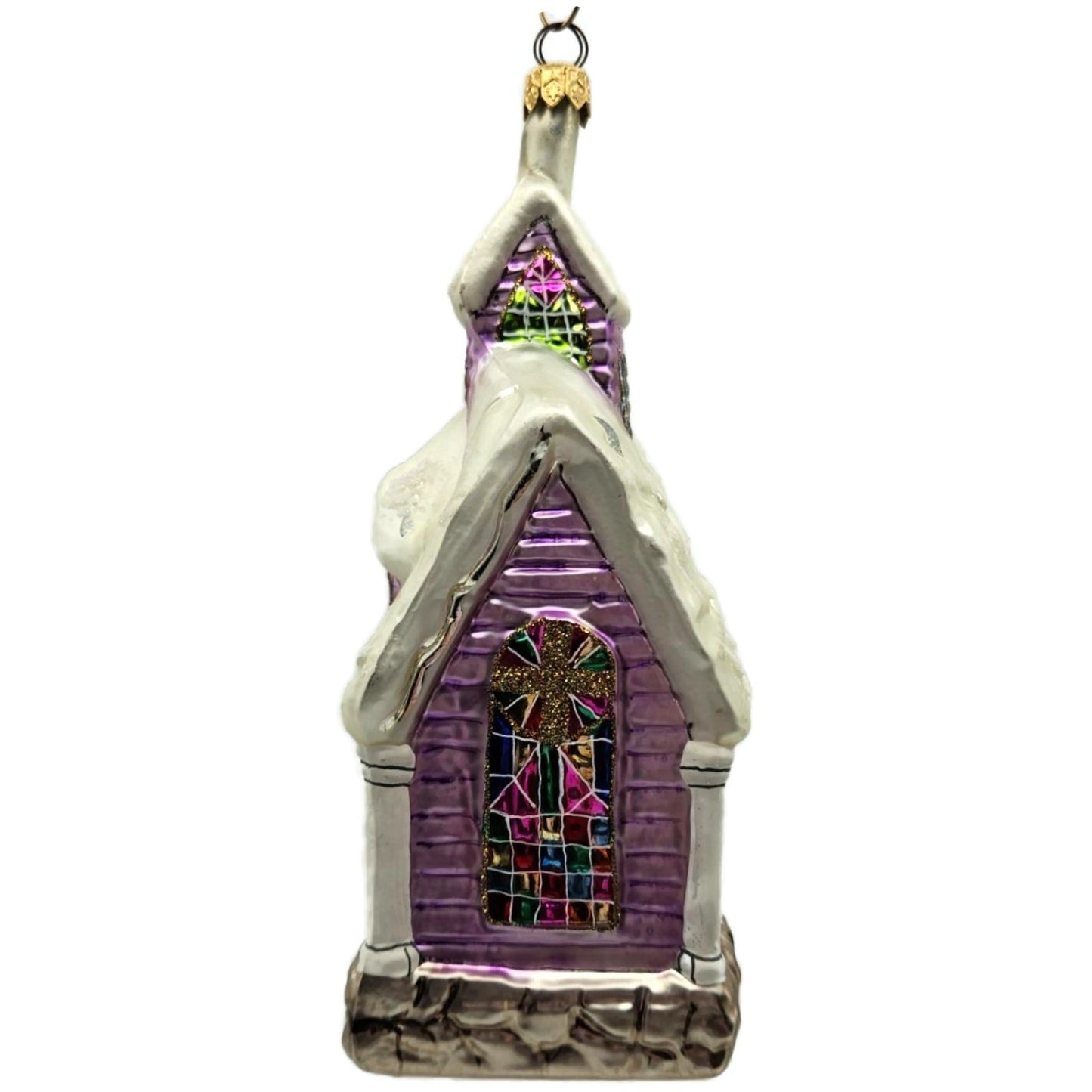 Christopher Radko Midnight Blessings Church Christmas Tree Ornament 99-382-0