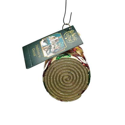 Old World Christmas Wool Blanket Native American Design Christmas Tree Ornament