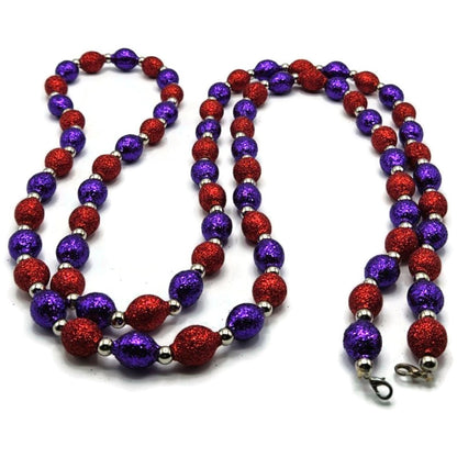 Patricia Breen Garland 2-Decorate Red Purple Beaded Christmas Halloween Ornament