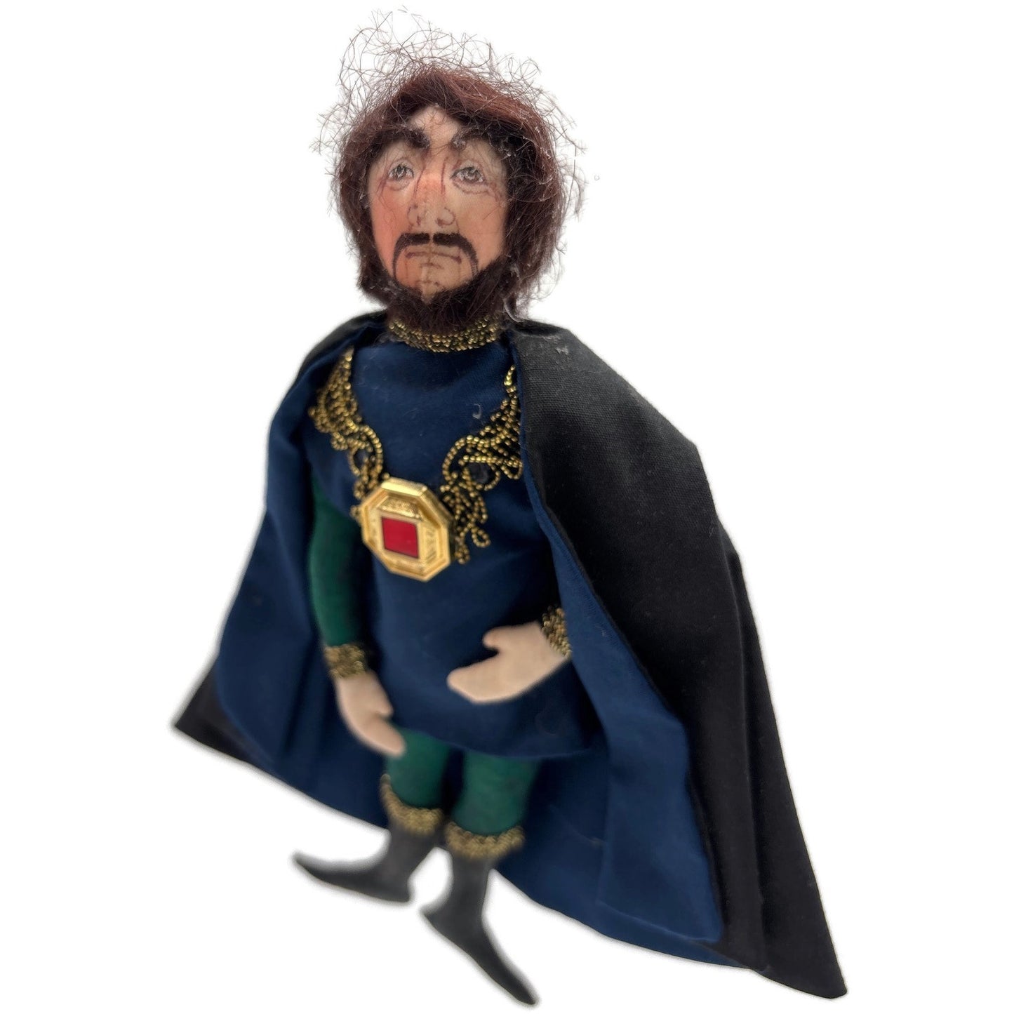 Gladys Boalt Sheriff Of Nottingham Robin Hood Fabric Christmas Ornament Signed
