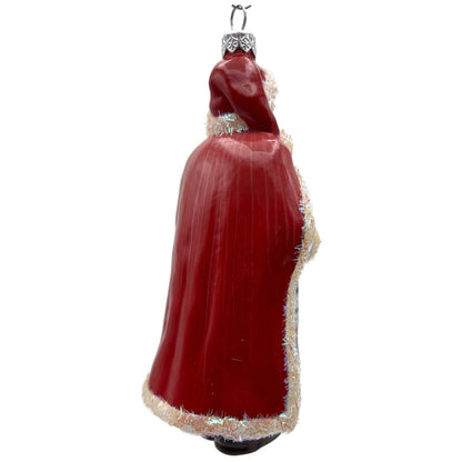 Patricia Breen Sandvika Santa Red Artistic Scene Christmas Tree Ornament AIC