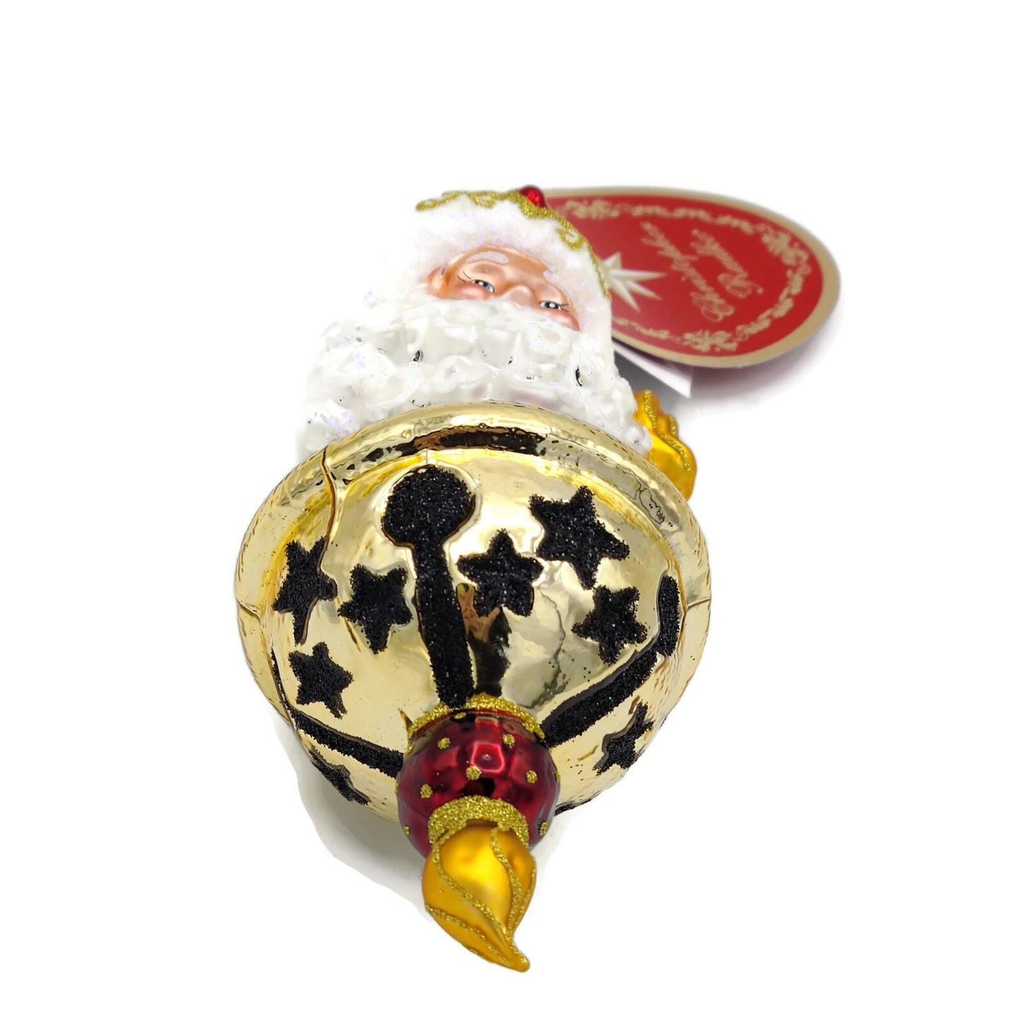 Christopher Radko Jingle All the Way Santa Claus Star Christmas Ornament 1021004