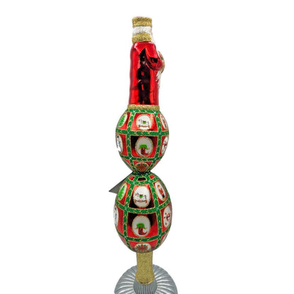 David Strand Faberge Santa Finial Noel Kurt Adler Christmas Tree Topper DS1189