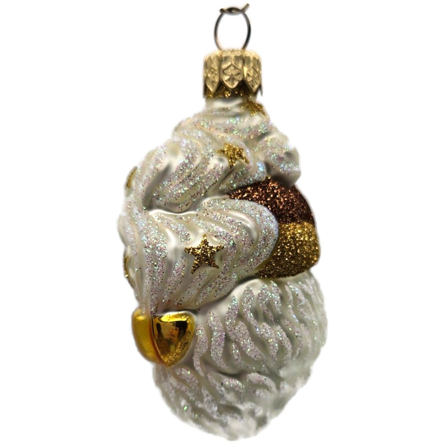 Patricia Breen Miniature Merry Olde Elf Copper Santa Stars Christmas Ornament